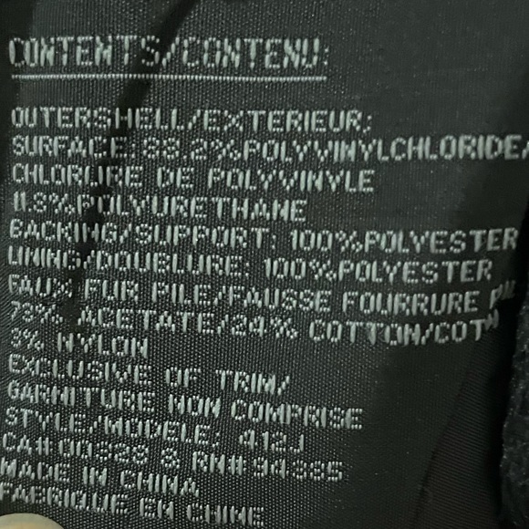 Knee length faux fur and pleather jacket - Picture 7 of 8